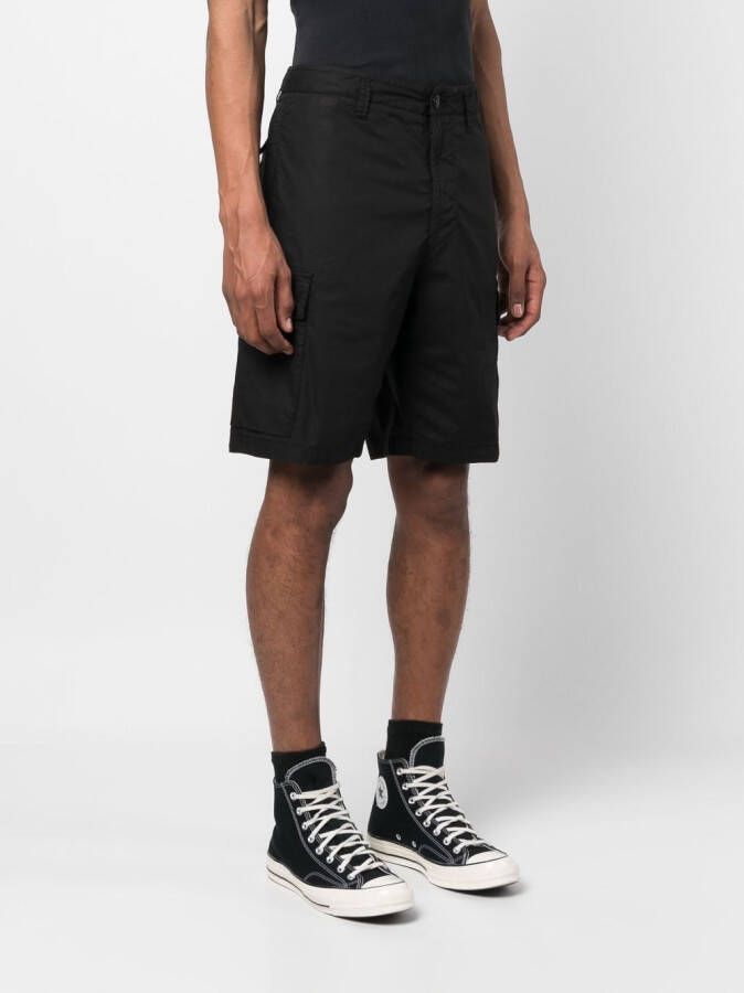 Stone Island Shorts met Compass-logopatch Zwart