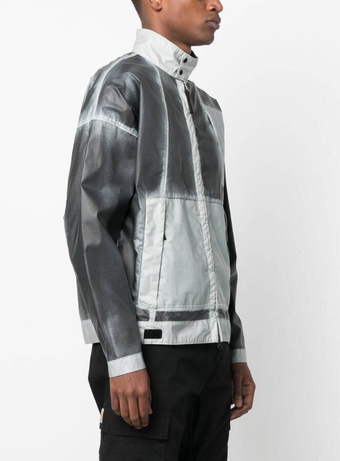 Stone Island Handgeverfd windjack Grijs