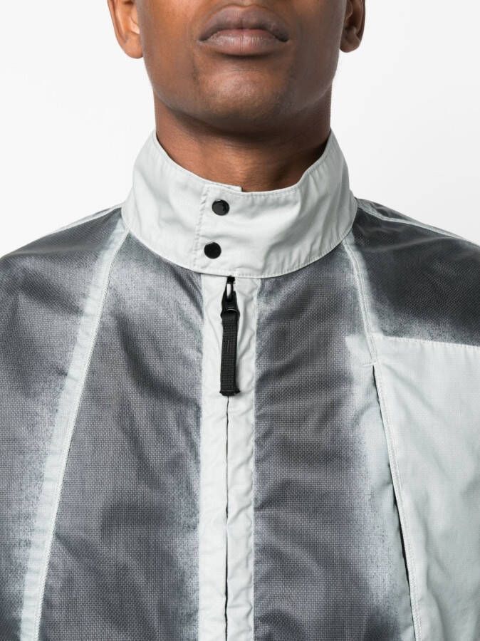 Stone Island Handgeverfd windjack Grijs