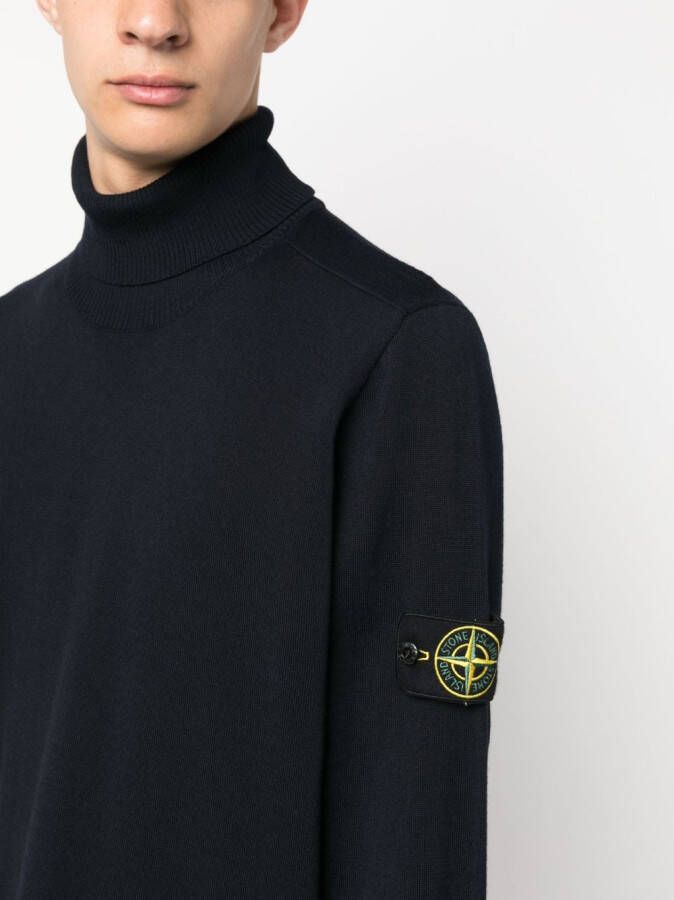 Stone Island Coltrui van scheerwol Blauw