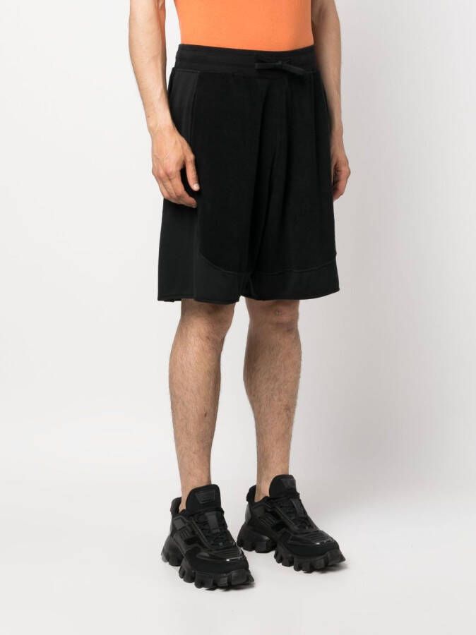 Stone Island Shadow Project Trainingsshorts met trekkoordtaille Zwart