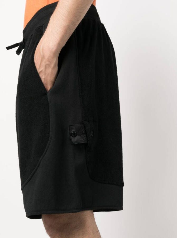 Stone Island Shadow Project Trainingsshorts met trekkoordtaille Zwart