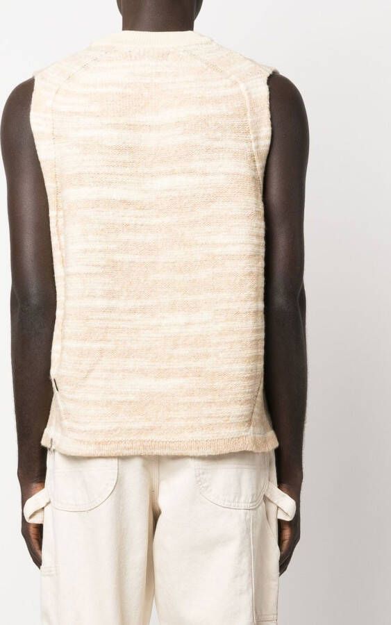 Stone Island Shadow Project Hemd met ronde hals Beige