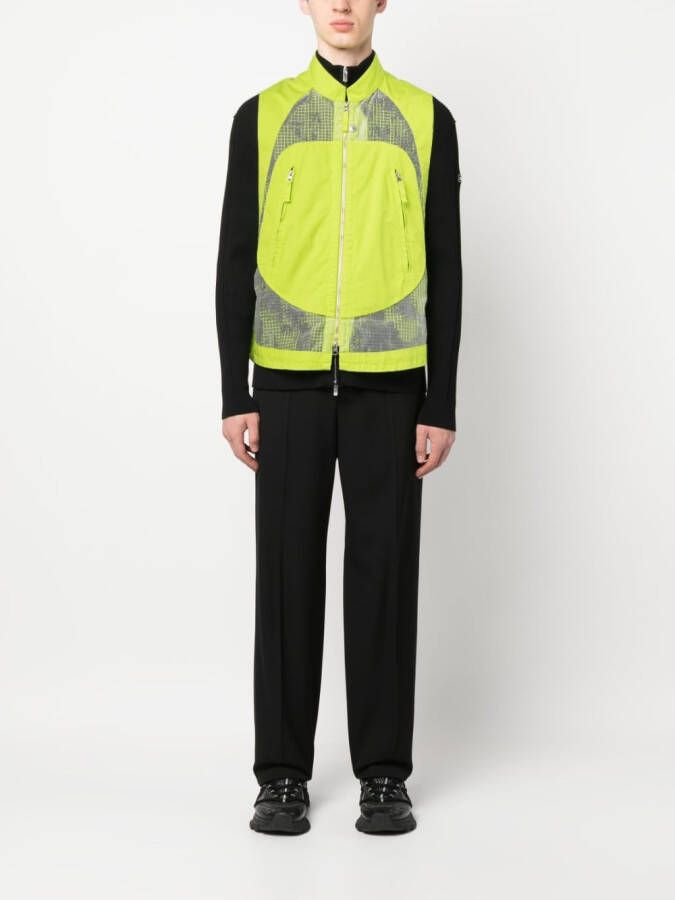 Stone Island Shadow Project Hemd met mesh vlak Groen