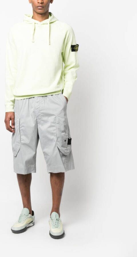 Stone Island Shadow Project Shorts met verlaagd kruis Grijs