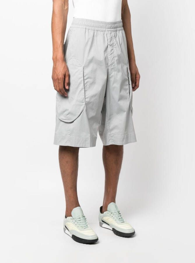 Stone Island Shadow Project Shorts met verlaagd kruis Grijs