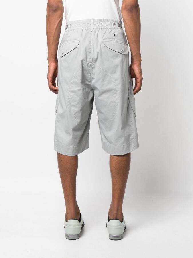 Stone Island Shadow Project Shorts met verlaagd kruis Grijs