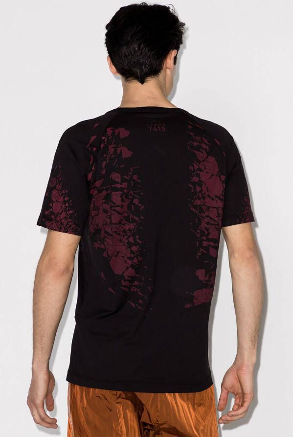 Stone Island Shadow Project T-shirt met abstracte print Zwart