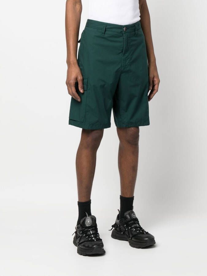 Stone Island Shorts met Compass-logopatch Groen
