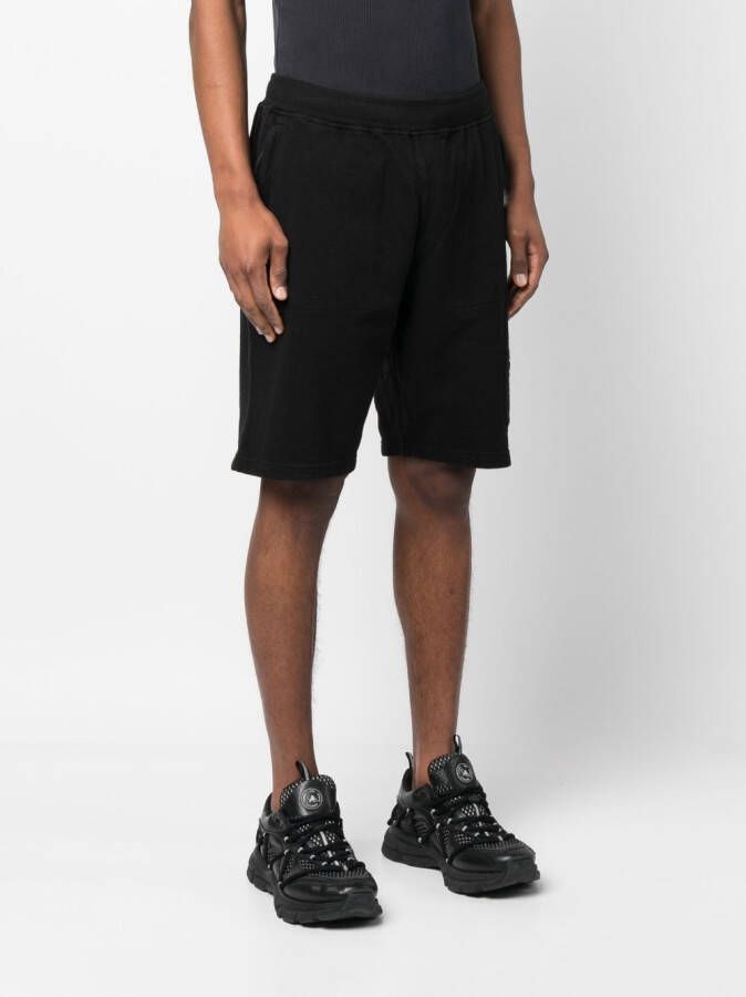 Stone Island Shorts met elastische tailleband Zwart