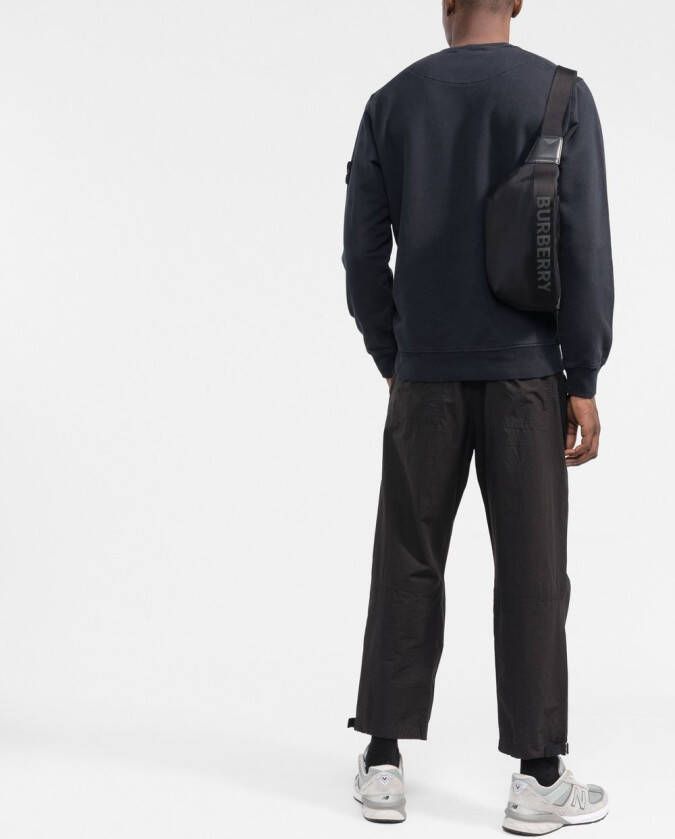 Stone Island Sweater met patch Blauw