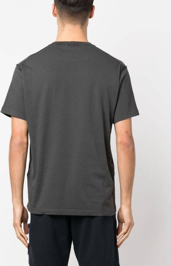 Stone Island T-shirt met Compass-logopatch Grijs
