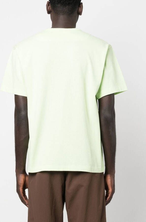 Stone Island T-shirt met geborduurd logo Groen