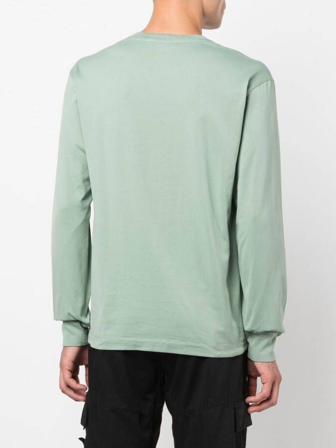 Stone Island T-shirt met logopatch Groen