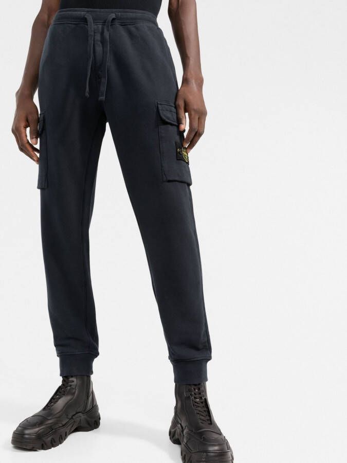 Stone Island Trainingsbroek met toelopende pijpen Blauw