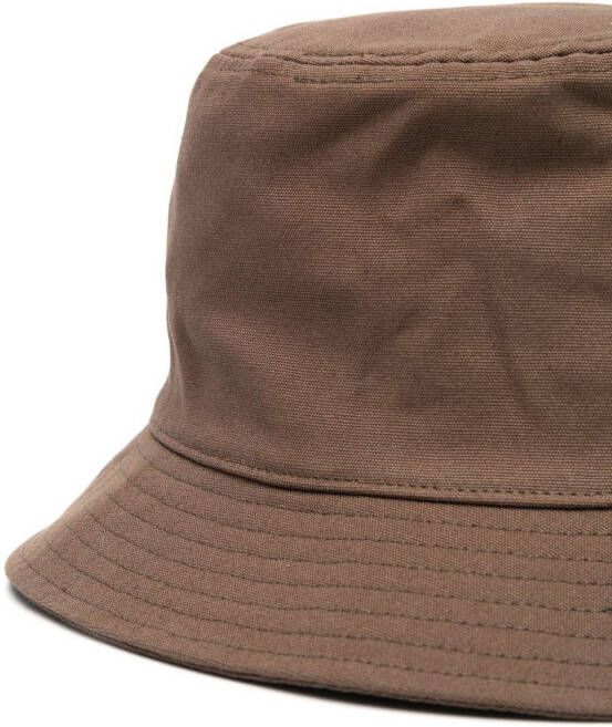 Stone Island Vissershoed met geborduurd logo Groen