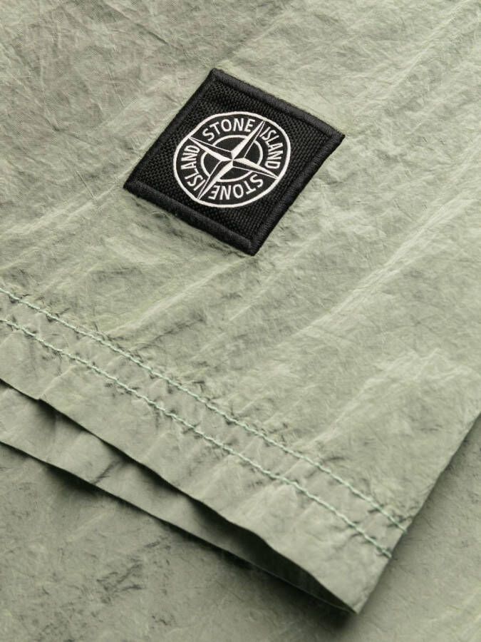 Stone Island Zwembroek met Compass-logopatch Groen