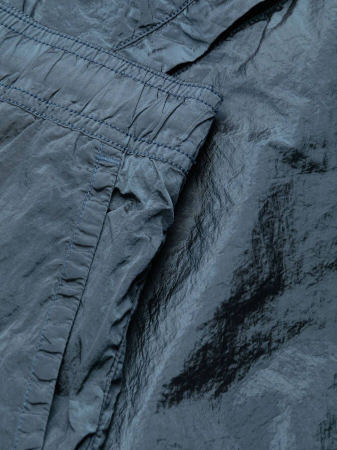 Stone Island Zwembroek met geborduurd logo Blauw