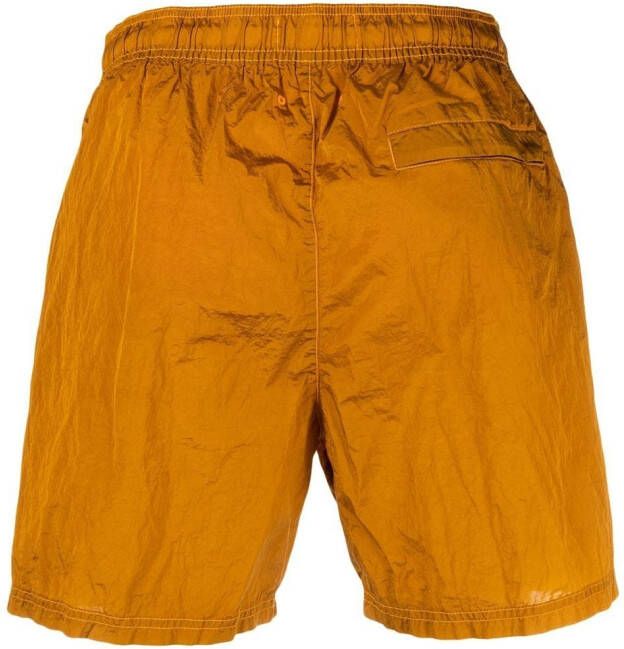 Stone Island Zwembroek met geborduurd logo Oranje