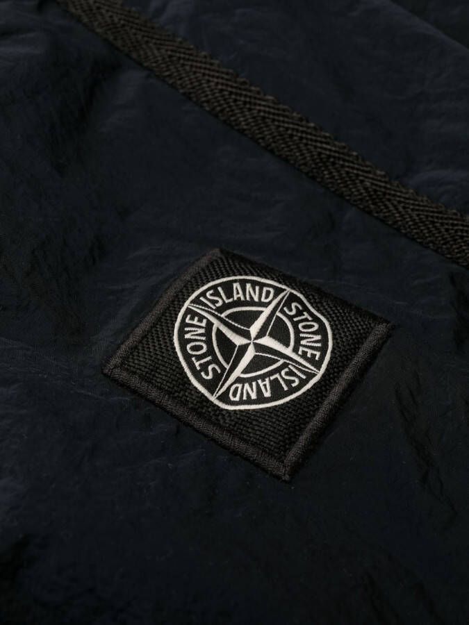 Stone Island Zwembroek met logopatch Blauw