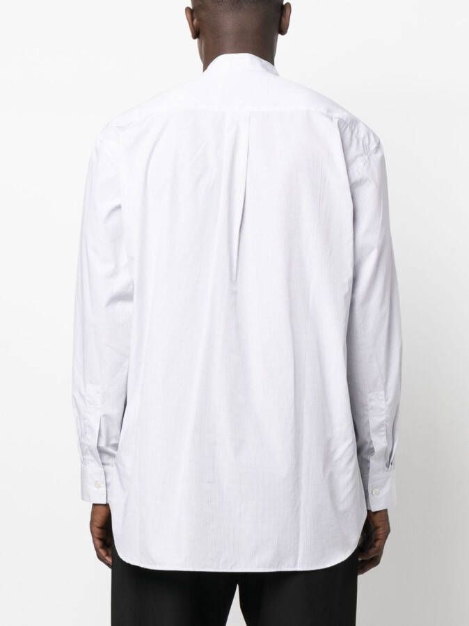 Studio Nicholson Overhemd met bandkraag Wit