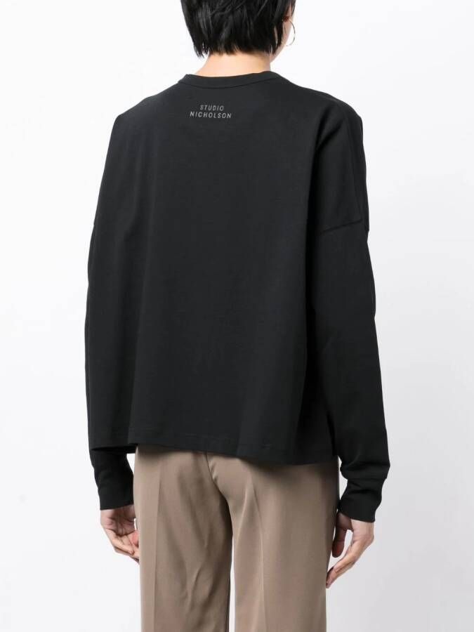 Studio Nicholson Sweater met ronde hals Zwart