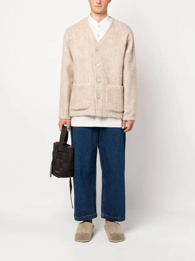 Studio Nicholson Cropped jeans Blauw