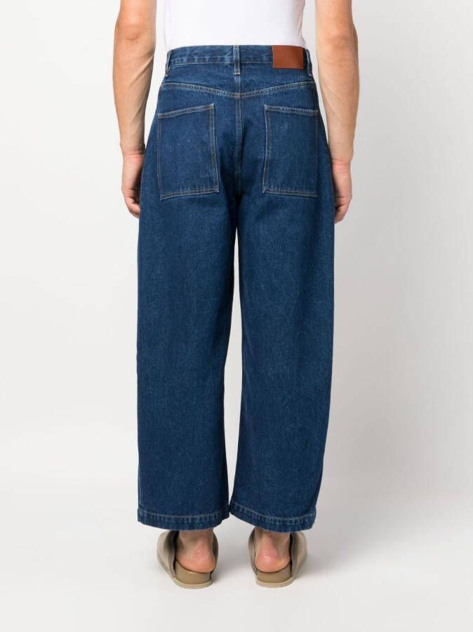 Studio Nicholson Cropped jeans Blauw
