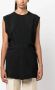 Studio Nicholson Gesmockte tanktop Zwart - Thumbnail 3