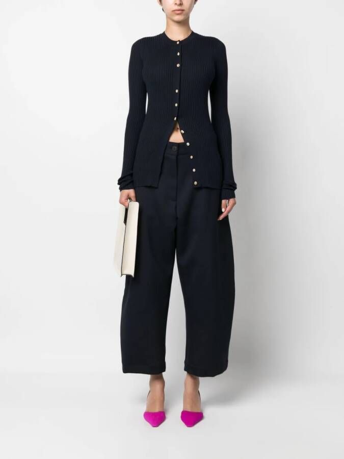Studio Nicholson Broek met wijde pijpen Blauw