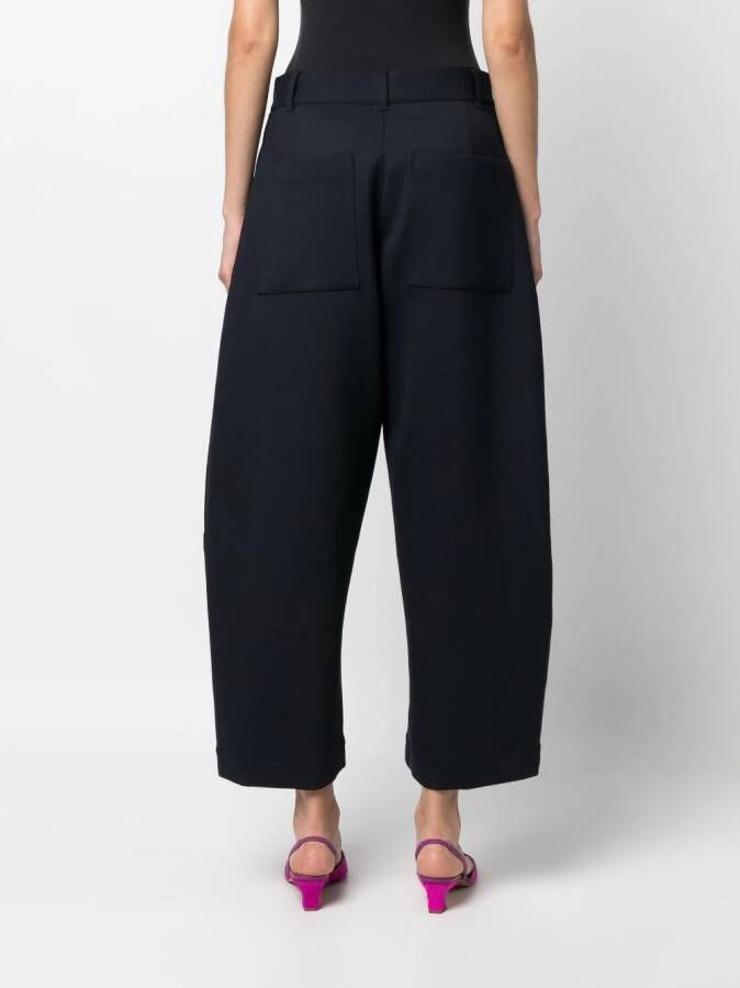 Studio Nicholson Broek met wijde pijpen Blauw