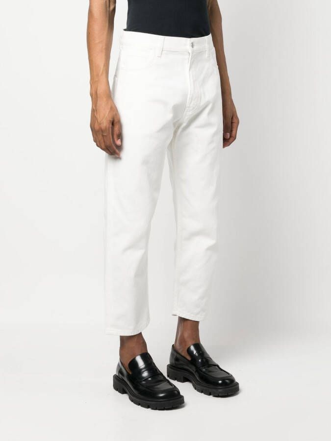 Studio Nicholson Jeans met toelopende pijpen Wit
