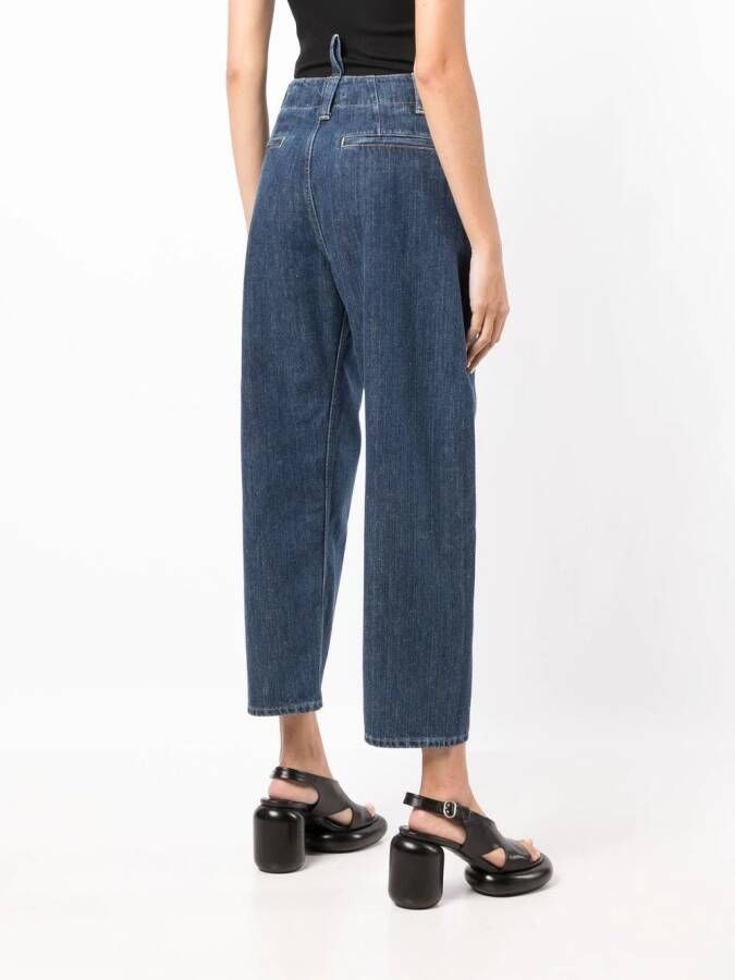 Studio Nicholson Jeans met wijde pijpen Blauw