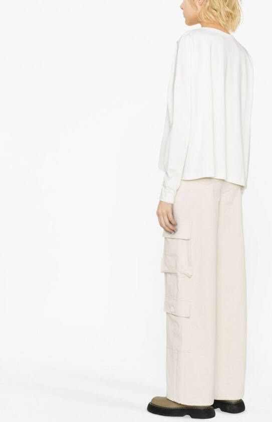 Studio Nicholson T-shirt met lange mouwen Wit