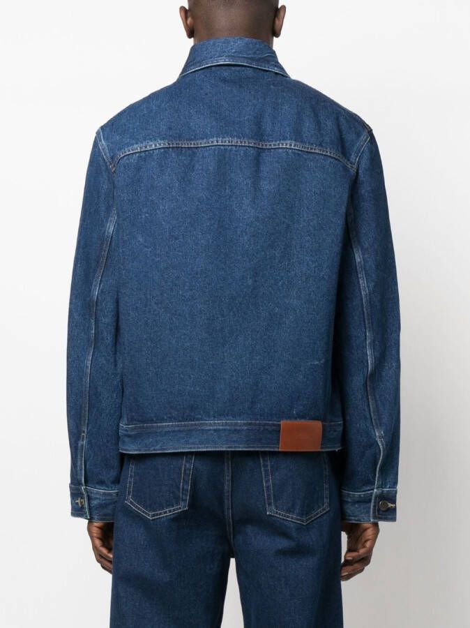 Studio Nicholson Denim jack Blauw