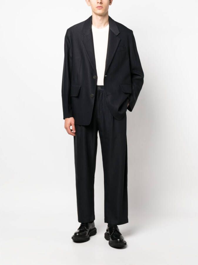 Studio Nicholson Straight broek Blauw