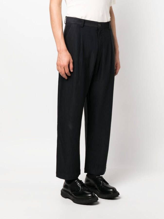 Studio Nicholson Straight broek Blauw