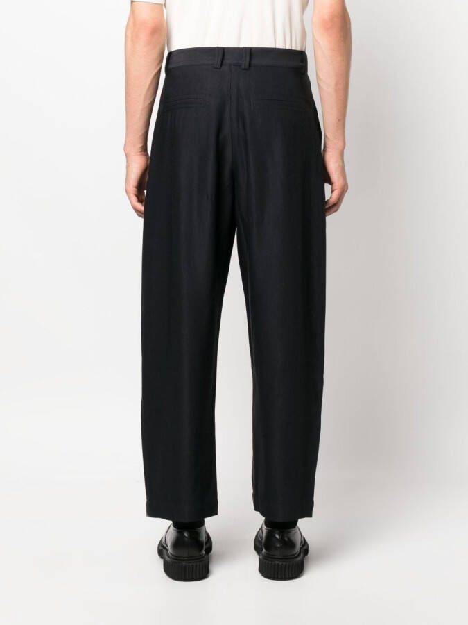 Studio Nicholson Straight broek Blauw