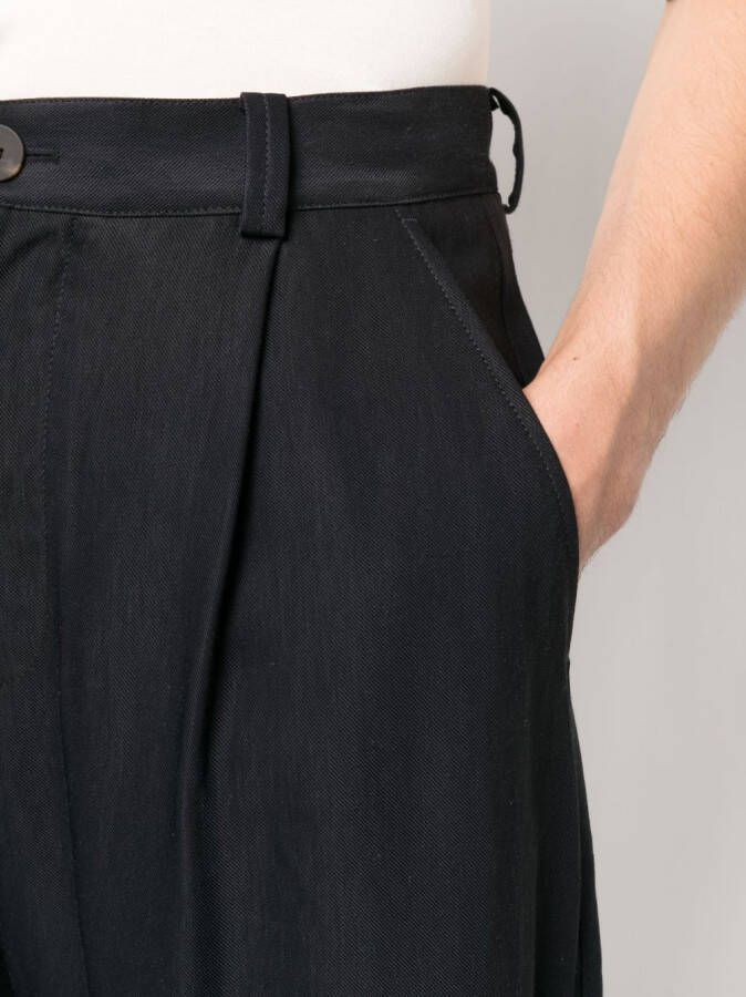 Studio Nicholson Straight broek Blauw