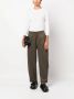 Studio Nicholson Tobas broek met wijde pijpen Groen - Thumbnail 2