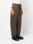 Studio Nicholson Tobas broek met wijde pijpen Groen - Thumbnail 3