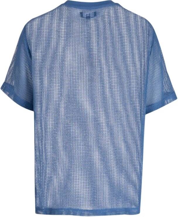 Stüssy Geperforeerd T-shirt Blauw