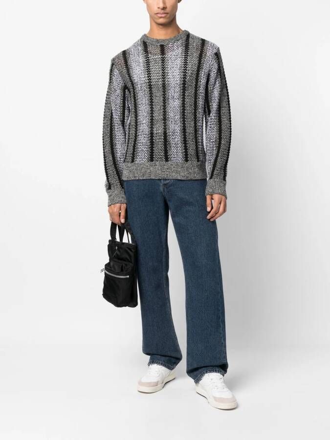 Stüssy Gestreepte trui Zwart
