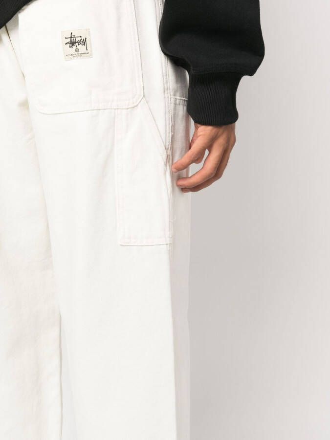 Stüssy Work katoenen broek Beige
