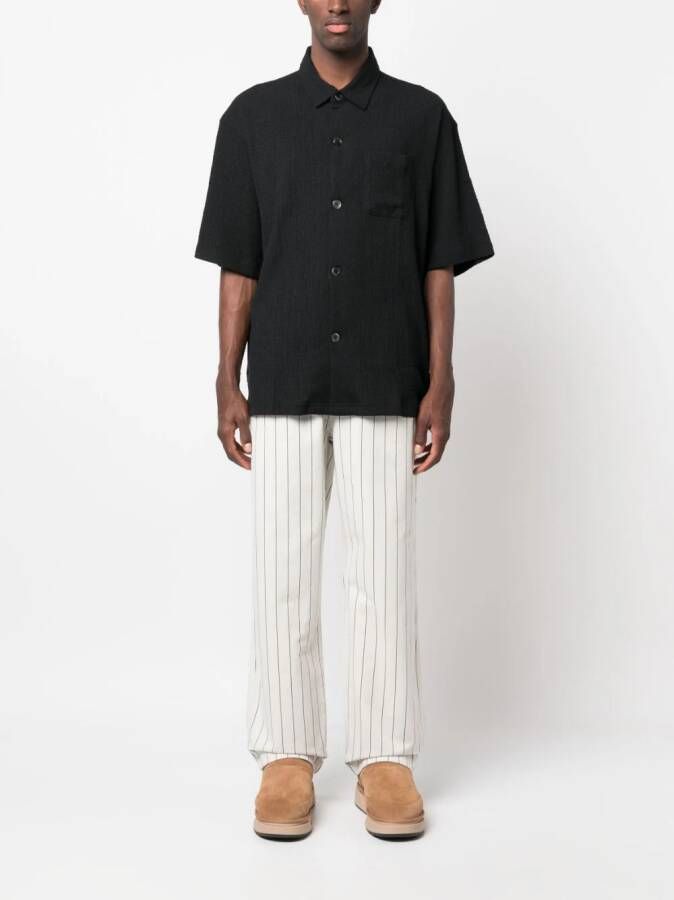 Stüssy Overhemd met korte mouwen Zwart
