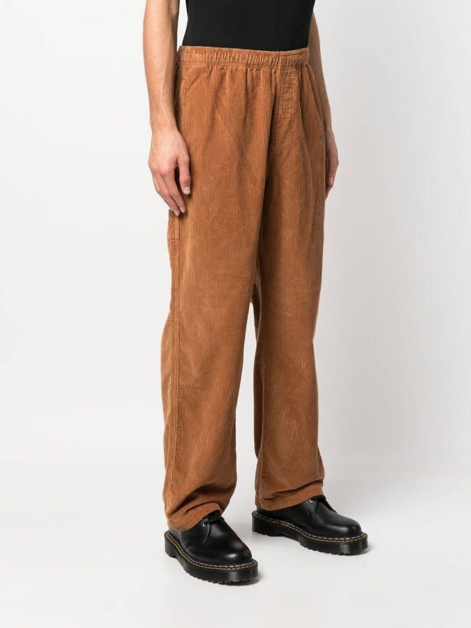 Stüssy Ribfluwelen broek Bruin