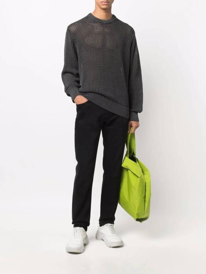 Stüssy Ruimvallende sweater Zwart