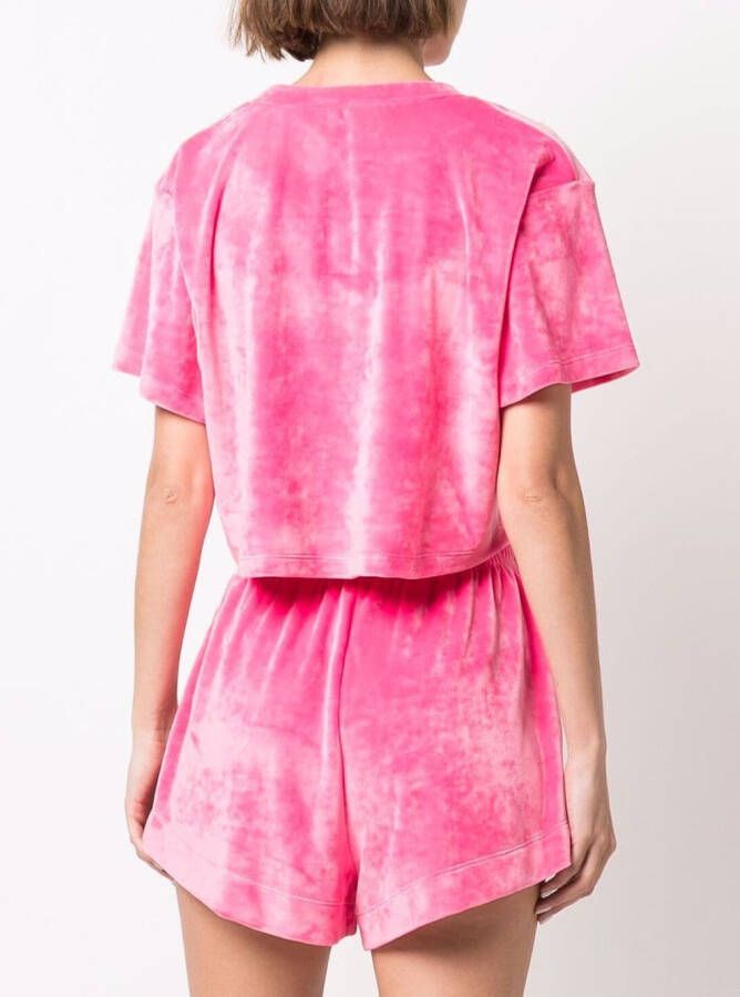 STYLAND Cropped T-shirt Roze