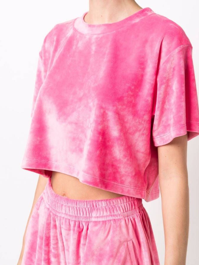 STYLAND Cropped T-shirt Roze
