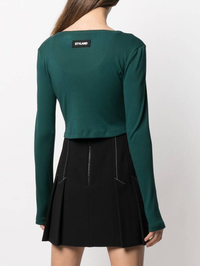 STYLAND Cropped top Groen